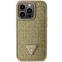 Guess GUHCP14LHDGTPD iPhone 14 Pro 6.1" złoty/gold hardcase Rhinestone Triangle