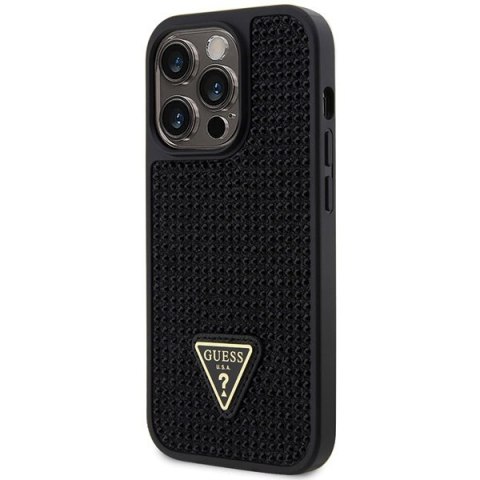 Guess GUHCP14LHDGTPK iPhone 14 Pro 6.1" czarny/black hardcase Rhinestone Triangle