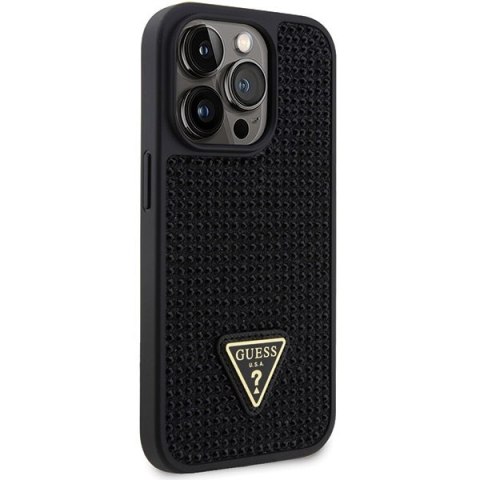 Guess GUHCP14LHDGTPK iPhone 14 Pro 6.1" czarny/black hardcase Rhinestone Triangle