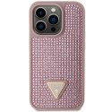 Guess GUHCP14LHDGTPP iPhone 14 Pro 6.1" różowy/pink hardcase Rhinestone Triangle