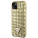 Guess GUHCP14SHDGTPD iPhone 14 6.1" złoty/gold hardcase Rhinestone Triangle