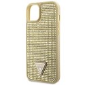 Guess GUHCP14SHDGTPD iPhone 14 6.1" złoty/gold hardcase Rhinestone Triangle