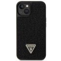 Guess GUHCP14SHDGTPK iPhone 14 6.1" czarny/black hardcase Rhinestone Triangle