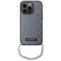 Karl Lagerfeld KLHCP14XSACKLHPG iPhone 14 Pro Max 6.7" srebrny/silver hardcase Saffiano Monogram Chain