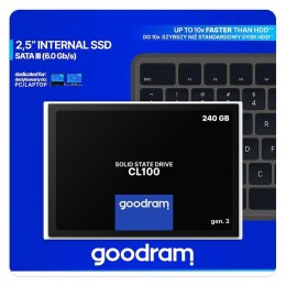 Dysk SSD GOODRAM CL100 240GB SATA III 2,5" GEN.3 (520/400) 7mm