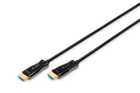 Kabel DIGITUS połączeniowy hybrydowy AOC HDMI 2.0 Premium High Speed Ethernet 4K60Hz UHD HDMI A/HDMI A M/M czarny 20m