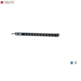 Listwa zasilająca TechlyPro Rack Pion 250V/16A 12x Schuko 3m