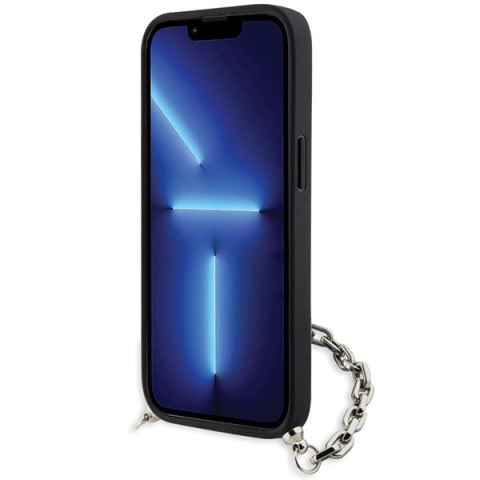 Karl Lagerfeld KLHCP14SSACKLHPG iPhone 14 6.1" srebrny/silver hardcase Saffiano Monogram Chain