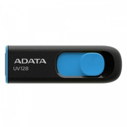 Adata Pendrive DashDrive UV128 64GB USB 3.2 Gen1 czarno - niebieski