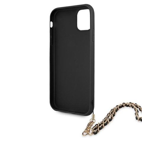 Guess GUHCN61SASGBK iPhone 11 6,1" / Xr czarny/black hardcase Saffiano Chain