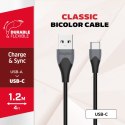 Energizer Classic - Kabel połączeniowy USB-A do USB-C 1.2m (Czarny)