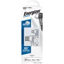 Energizer Ultimate - Kabel gamingowy USB-A do Lightning 90° certyfikat MFi 2m (Biały)