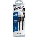 Energizer Ultimate - Kabel połączeniowy USB-A do USB-C 2m (Czarny)