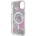 Guess GUHMN61HCFWSA iPhone 11 / Xr 6.1" zielony/khaki hardcase Flower MagSafe