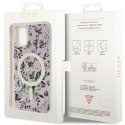 Guess GUHMN61HCFWSP iPhone 11 / Xr 6.1" różowy/pink hardcase Flower MagSafe