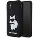 Karl Lagerfeld KLHCN613DRKHNK iPhone 11 / Xr 6.1" czarny/black hardcase Rubber Choupette 3D