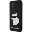 Karl Lagerfeld KLHCN613DRKHNK iPhone 11 / Xr 6.1" czarny/black hardcase Rubber Choupette 3D