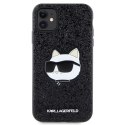 Karl Lagerfeld KLHCN61G2CPK iPhone 11 / Xr 6.1" czarny/black hardcase Glitter Choupette Patch