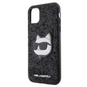 Karl Lagerfeld KLHCN61G2CPK iPhone 11 / Xr 6.1" czarny/black hardcase Glitter Choupette Patch