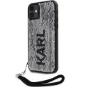 Karl Lagerfeld KLHCN61PSQRKS iPhone 11 / Xr 6,1" srebrny/silver hardcase Sequins Cord