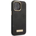 Guess GUHMP14XSAPSTK iPhone 14 Pro Max 6.7" czarny/black hardcase Peony Logo Plate MagSafe