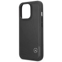 Mercedes MEHCP14X8ROLK iPhone 14 Pro Max 6,7" czarny/black hardcase Leather Wave Patern