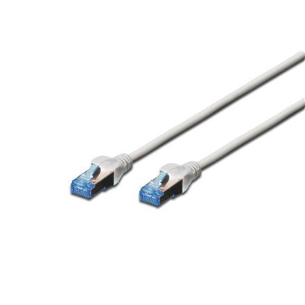 Digitus | Kabel krosowy | CAT 5e F-UTP | PVC AWG 26/7 | 3 m | Szary | Wtyk modułowy RJ45 (8/8)