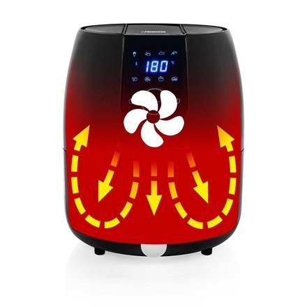 Princess | 182025 | Cyfrowy Aerofryer XXL | Moc 1500 W | Pojemność 4,5 L | Czarny