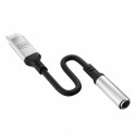 3MK Adapter USB-C - Jack 3,5 mm czarny/black