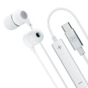 3MK Wired Earphones USB-C słuchawki douszne biały/white USB-C