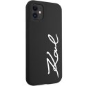 Karl Lagerfeld KLHCN61SKSVGK iPhone 11 / Xr 6.1" czarny/black hardcase Silicone Signature