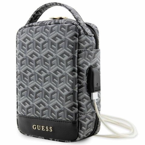 Guess Torba GUHBHGCFSEK Organizer czarny/black GCube Stripe