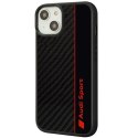 Audi Carbon Fiber Stripe iPhone 14 6.1" czarny/black hardcase AUS-TPUPCIP14-R8/D1-BK