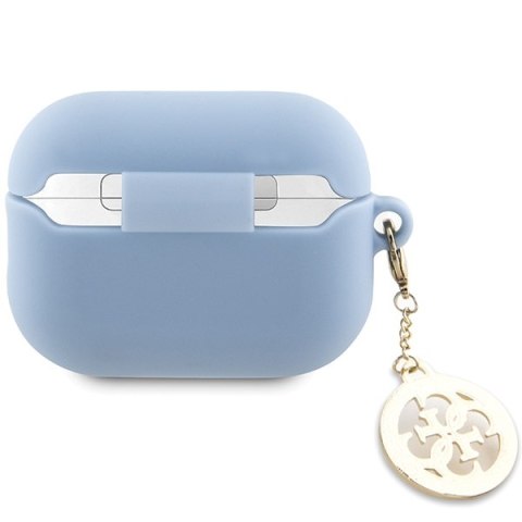 Guess GUAP23DSLGHDB AirPods Pro 2 cover niebieski/blue 3D Rubber 4G Diamond Charm
