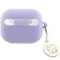 Guess GUAP23DSLGHDU AirPods Pro 2 cover purpurowy/purple 3D Rubber 4G Diamond Charm