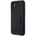 Karl Lagerfeld KLHCN613DRKNK iPhone 11 / Xr 6.1" czarny/black hardcase Rubber Karl Head 3D