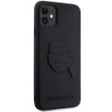 Karl Lagerfeld KLHCN613DRKNK iPhone 11 / Xr 6.1" czarny/black hardcase Rubber Karl Head 3D