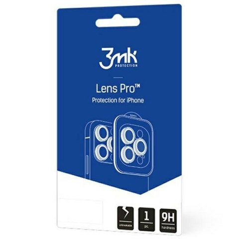 3MK Lens Protection Pro iPhone 15 Pro 6.1" grafitowy/graphite Ochrona na obiektyw aparatu z ramką montażową 1szt.