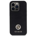 Guess GUHCP13LPS4DGPK iPhone 13 Pro 6.1" czarny/black hardcase Strass Metal Logo