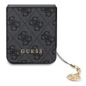 Guess GUHCZF5GF4GGR F731 Z Flip5 szary/grey hardcase 4G Charms Collection