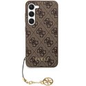 Guess GUHCZFD5GF4GBR F946 Z Fold5 brązowy/brown hardcase 4G Charms Collection