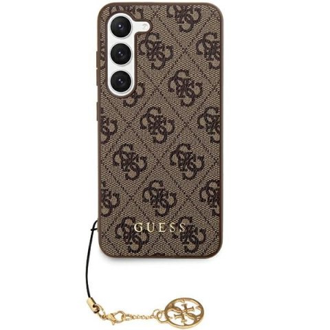 Guess GUHCZFD5GF4GBR F946 Z Fold5 brązowy/brown hardcase 4G Charms Collection