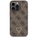 Guess GUHCP13XP4TDSCPW iPhone 13 Pro Max 6.7" brązowy/brown hardcase Crossbody 4G Metal Logo