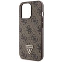 Guess GUHCP13XP4TDSCPW iPhone 13 Pro Max 6.7" brązowy/brown hardcase Crossbody 4G Metal Logo