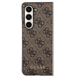 Guess GUHCZFD5GF4GBR F946 Z Fold5 brązowy/brown hardcase 4G Charms Collection