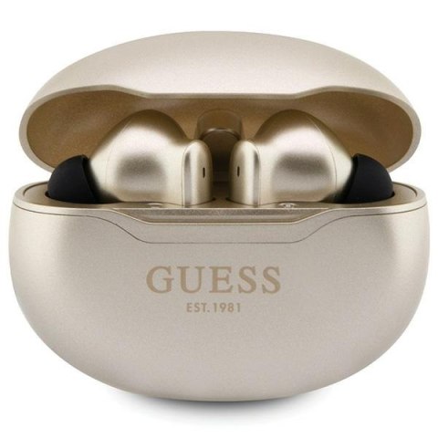 Guess słuchawki Bluetooth GUTWST50ED TWS + stacja dokująca złoty/gold Classic EST