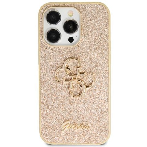 Guess GUHCP13XHG4SGD iPhone 13 Pro Max 6.7" złoty/gold hardcase Glitter Script Big 4G