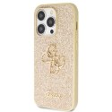 Guess GUHCP14LHG4SGD iPhone 14 Pro 6.1" złoty/gold hardcase Glitter Script Big 4G