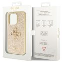 Guess GUHCP14LHG4SGD iPhone 14 Pro 6.1" złoty/gold hardcase Glitter Script Big 4G