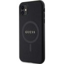 Guess GUHMN61PSAHMCK iPhone 11 / Xr 6.1" czarny/black hardcase Saffiano MagSafe